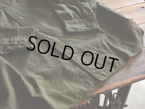 画像6: 1930s RUSSELL UNIFORM CO. チンスト付きワークシャツ　 実寸L  (6)