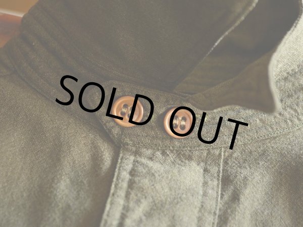 画像5: 1930s RUSSELL UNIFORM CO. チンスト付きワークシャツ　 実寸L  (5)