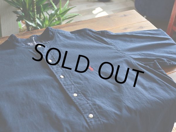 画像4: PoLo RalphLauren バンドカラーシャツ  表記L  (4)