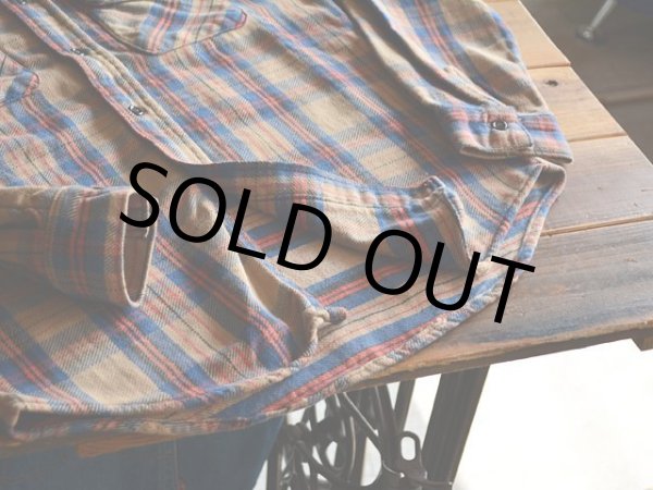 画像5: 1970s〜 FIVE BROTHER ヘビーネルシャツ　 表記M  (5)