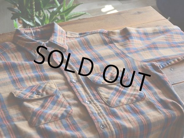 画像4: 1970s〜 FIVE BROTHER ヘビーネルシャツ　 表記M  (4)