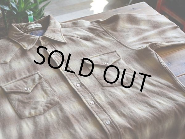 画像4: 1970s PENDLETON オンブレウールウエスタンシャツ　 表記L  (4)