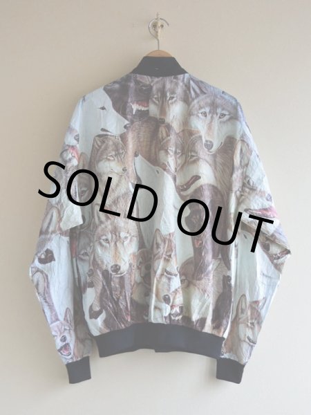 画像2: 1990s ウルフ柄ペーパージャケット　 表記XL  (2)