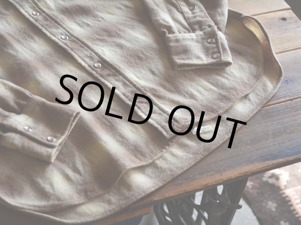 画像5: 1970s PENDLETON オンブレウールウエスタンシャツ　 表記L  (5)