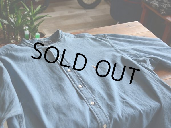 画像4: PoLo RalphLauren バンドカラーデニムシャツ  表記L  (4)