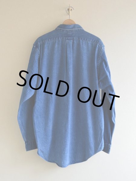 画像2: 1990s POLO COUNTRY  デニムBDシャツ  表記XL  (2)