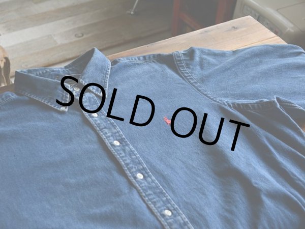 画像4: 1990s POLO COUNTRY  デニムBDシャツ  表記XL  (4)