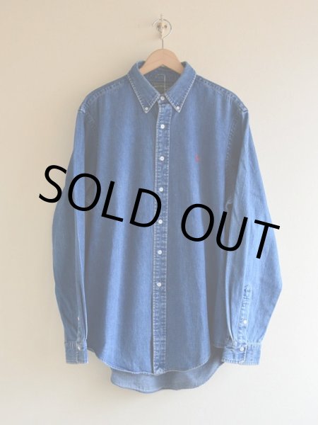 画像1: 1990s POLO COUNTRY  デニムBDシャツ  表記XL  (1)