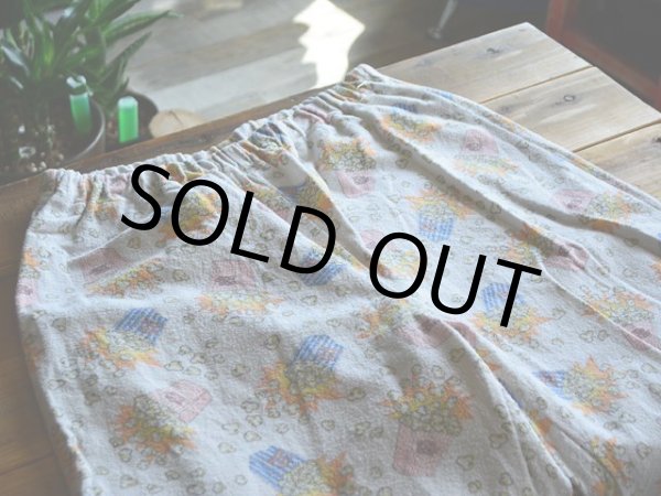 画像3: 1980s ポップコーン柄イージーパンツ　 実寸M  (3)