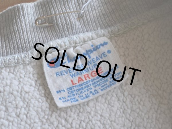 画像3: 1980s Champion リバースウィーブスウェット　 染込みプリント　 表記L  (3)