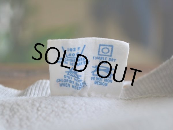 画像4: 1980s Champion リバースウィーブスウェット　 染込みプリント　 表記L  (4)