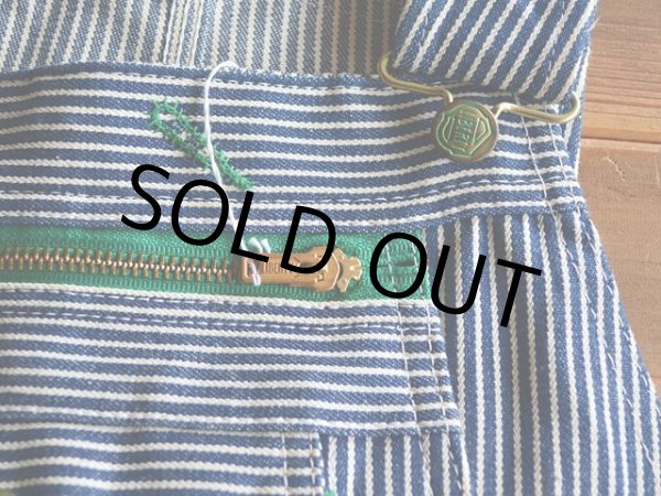 画像5: 1990s LIBERTY ヒッコリーオーバーオール　 DEAD STOCK!!　 表記W36 L32  (5)