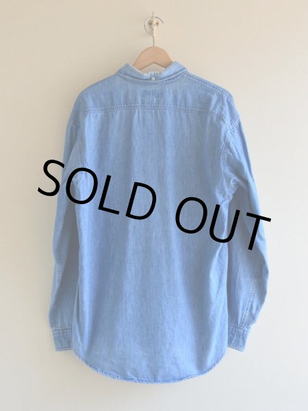 画像2: 1990s J.CREW デニムBDシャツ　 表記M  (2)