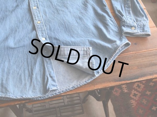 画像5: 1990s J.CREW デニムBDシャツ　 表記M  (5)