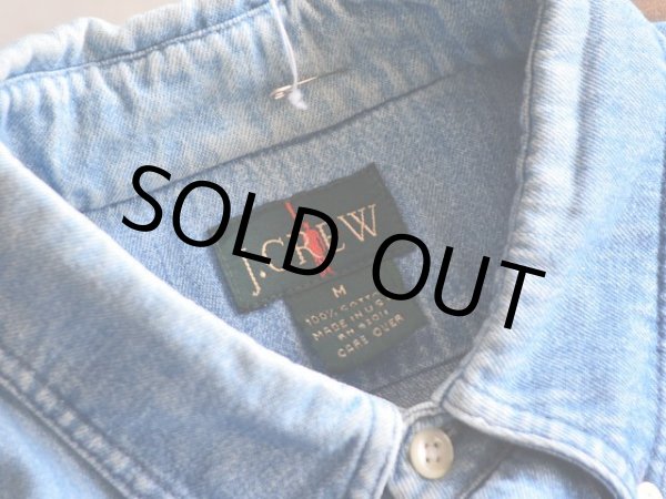 画像3: 1990s J.CREW デニムBDシャツ　 表記M  (3)