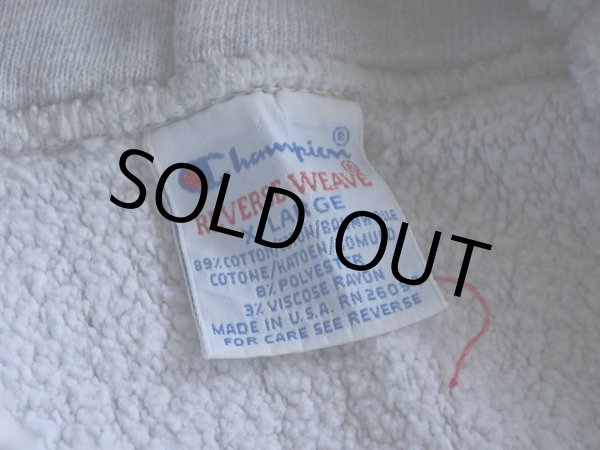 画像3: 1990s Champion リバースウィーブパーカー  染込みプリント  表記XL  (3)