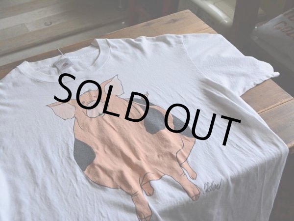 画像4: 1990s ブタ両面プリントTシャツ　 表記XL  (4)