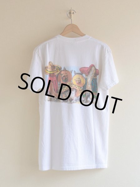 画像2: 1990s メキシコのネコ両面プリントTシャツ　 表記M  (2)