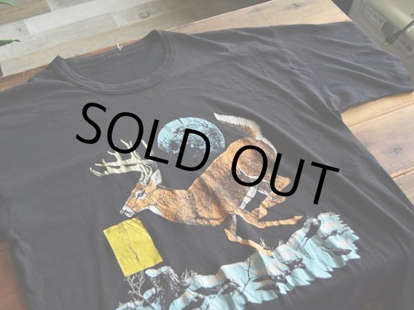 画像4: 1980s White Tailed Deer Tシャツ　 実寸L  (4)