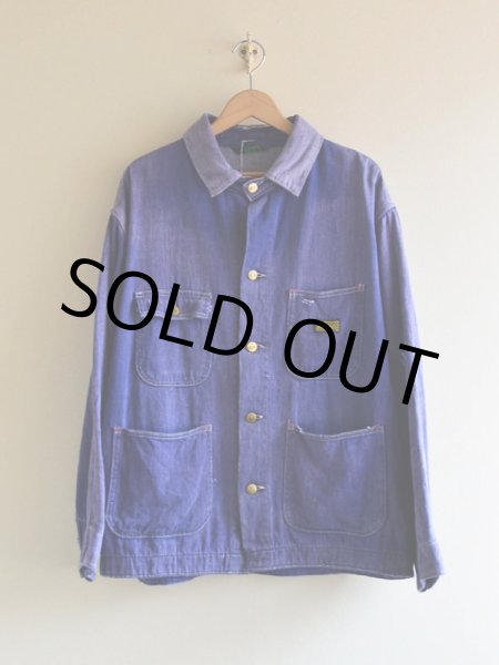 画像2: 1970s ELY デニムカバーオール  表記46  (2)