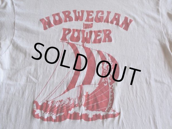 画像5: 1980s NORWEGIAN POWER Tシャツ　 表記L  (5)