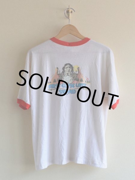 画像2: 1980s インディアンフェイスだまし絵リンガーTシャツ　 表記L  (2)