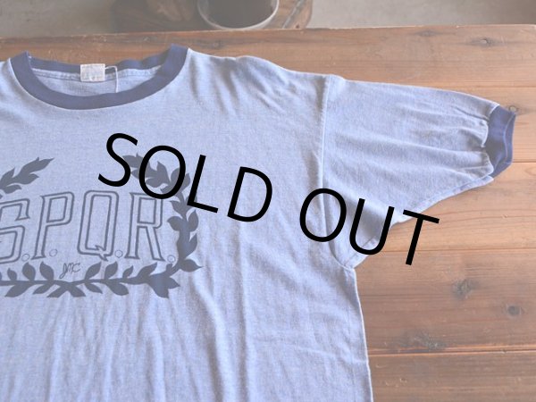 画像6: 1970s Champion S.P.Q.R.杢リンガーTシャツ  表記XL  (6)