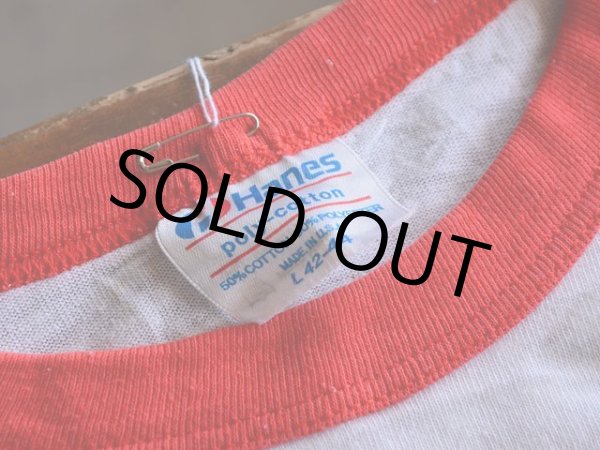 画像3: 1980s インディアンフェイスだまし絵リンガーTシャツ　 表記L  (3)