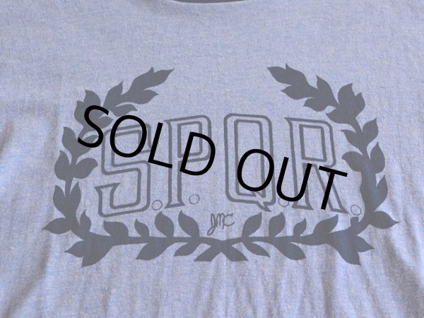 画像5: 1970s Champion S.P.Q.R.杢リンガーTシャツ  表記XL  (5)