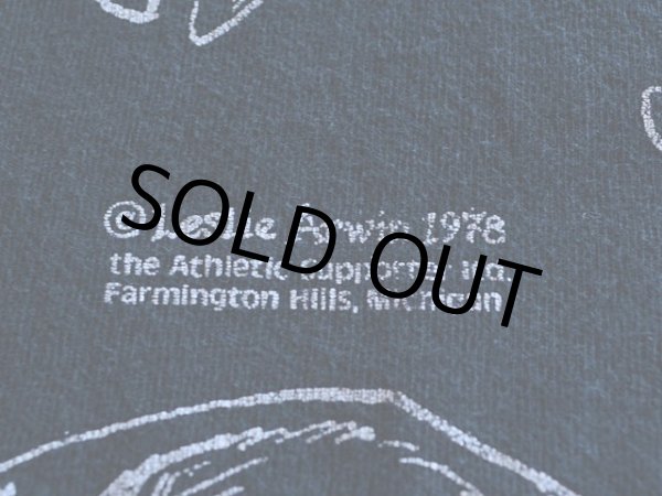 画像7: 1990s Leslie Arwin 人体骨格だまし絵Tシャツ　 実寸L-XL  (7)