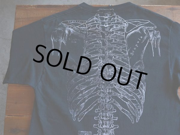 画像6: 1990s Leslie Arwin 人体骨格だまし絵Tシャツ　 実寸L-XL  (6)