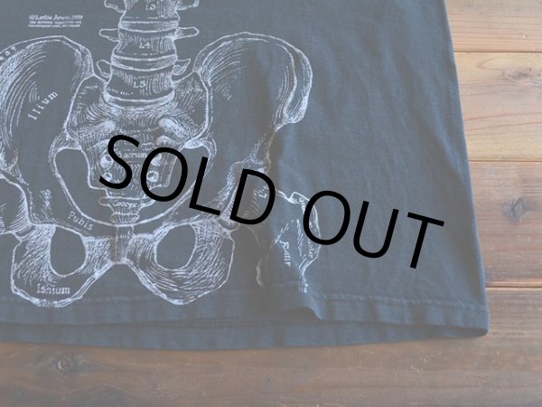 画像5: 1990s Leslie Arwin 人体骨格だまし絵Tシャツ　 実寸L-XL  (5)