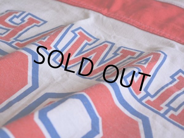 画像7: 1980s HAWAIIナンバリングフットボールTシャツ　 表記L  (7)