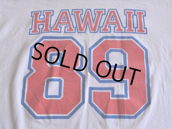 画像6: 1980s HAWAIIナンバリングフットボールTシャツ　 表記L  (6)
