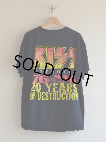 画像2: 1990s KISS 20YEARS OF DESTRUCTION Tシャツ　 表記XL  (2)