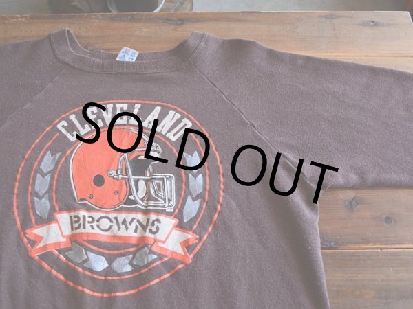 画像5: 1980s Champion CLEVELAND BROWNS スウェット  表記L  (5)