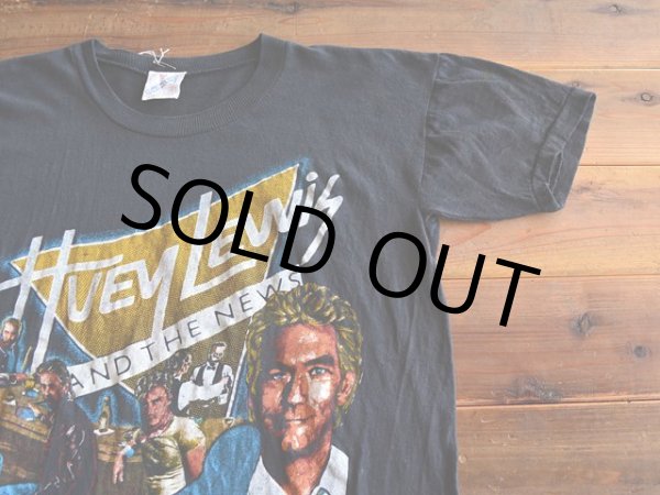 画像4: 1980s Huey Lewis & The News パキ綿Tシャツ　 表記S  (4)