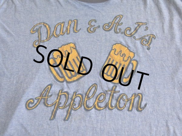 画像5: 1980s Dan&AJ'S BAR 杢リンガーTシャツ　 表記L  (5)