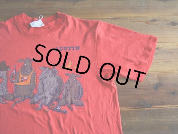 画像4: 1980s AUSTIN アルマジロTシャツ　 表記M  (4)