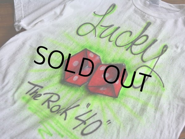 画像5: 1990s Lucky Dice エアブラシペイントTシャツ  表記L  (5)