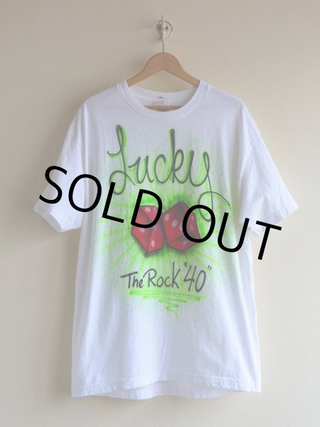 画像1: 1990s Lucky Dice エアブラシペイントTシャツ　 表記L  (1)