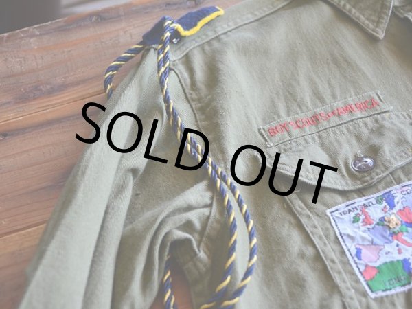 画像8: 1960s BOY SCOUTS マチ付きシャツ　 表記15  (8)