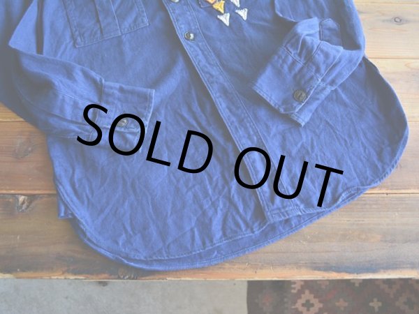 画像5: 1960s BOY SCOUTS マチ付きシャツ　 実寸XS-S  (5)