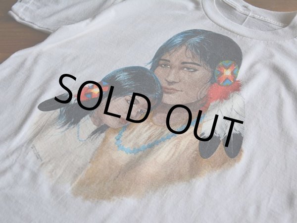 画像4: 1990s インディアンの親子Tシャツ　 実寸L  (4)