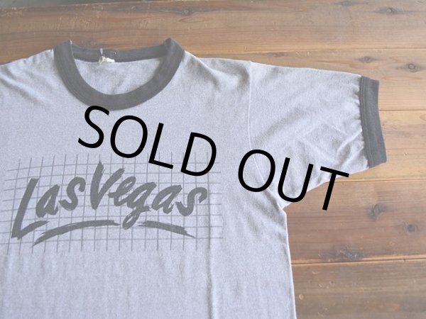 画像4: 1980s LasVegas 杢リンガーTシャツ　 表記M  (4)
