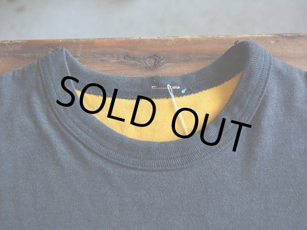 画像3: 1980s リバーシブルTシャツ　 BLK×YEL　 実寸SM  (3)