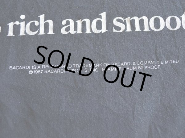 画像8: 1980s BACARDI タキシードだまし絵Tシャツ　 表記L  (8)