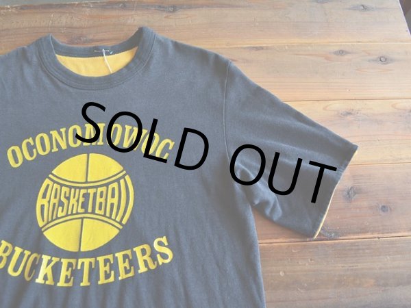 画像4: 1980s リバーシブルTシャツ　 BLK×YEL　 実寸SM  (4)