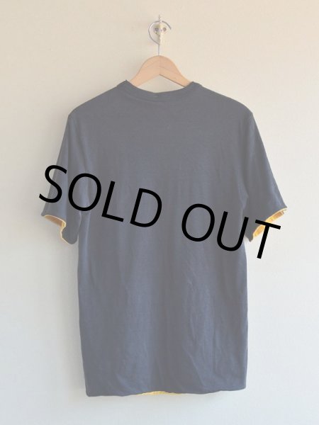 画像2: 1980s リバーシブルTシャツ　 BLK×YEL　 実寸SM  (2)