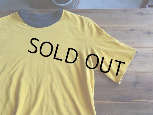 画像8: 1980s リバーシブルTシャツ　 BLK×YEL　 実寸SM  (8)